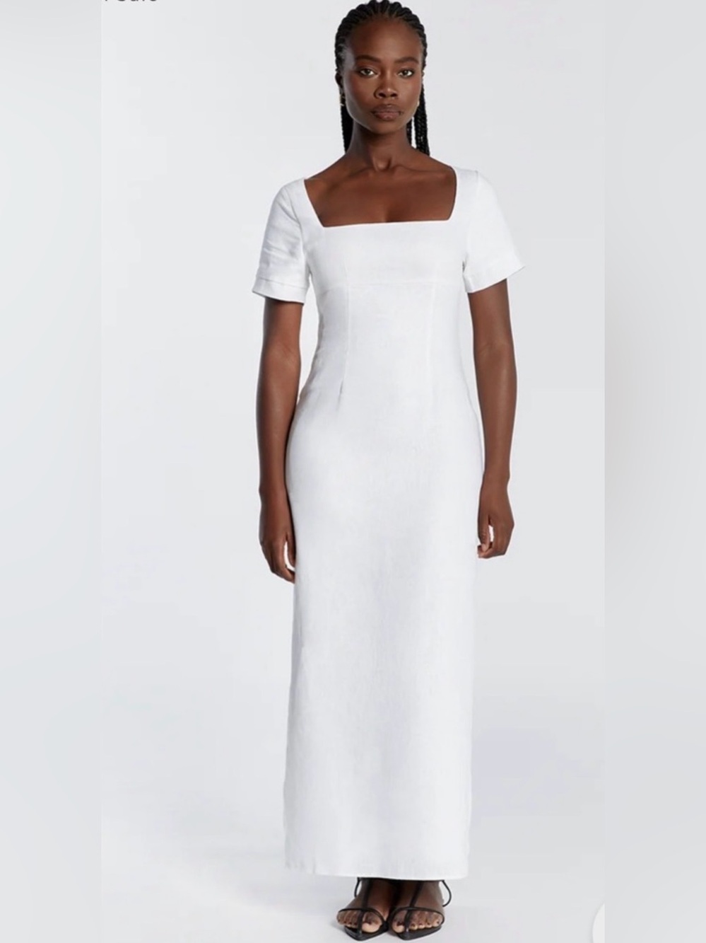 NWT DISSH Jamie White Linen Short Sleeve Dress size 6